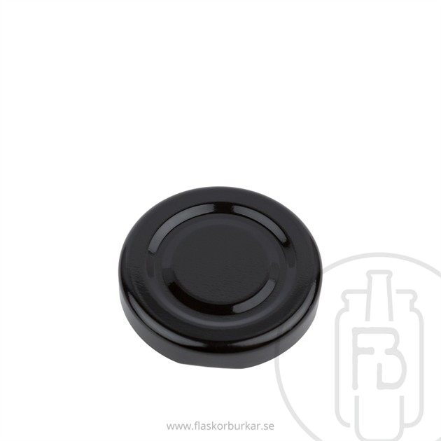 Twist off lid, 43mm, Black